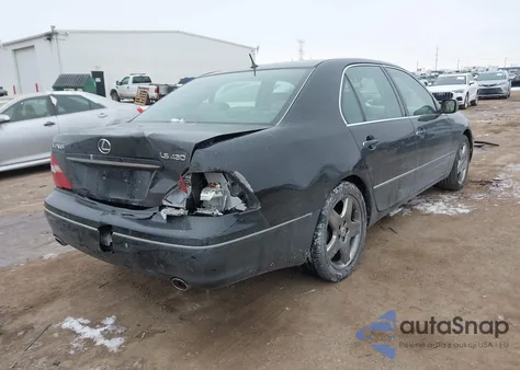 2005 Lexus Ls 430 from USA, damaged, VIN JTHBN36F055021690